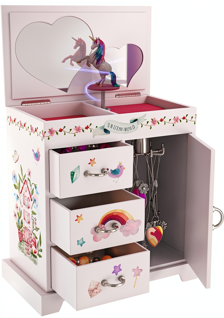 Unicorn Musical Jewelry Chest