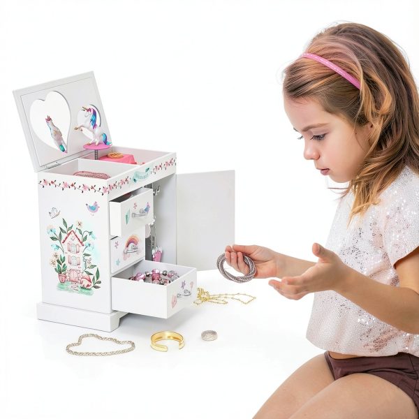 Unicorn Musical Jewelry Chest Pretty Me Girls-1
