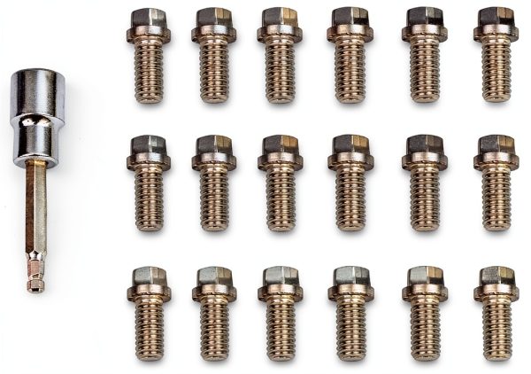 Headlock Locking Header Bolt Mr Gasket 2231G 3/8-16 x 3/4 Set of 16-1