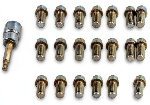 Headlock Locking Header Bolt Mr Gasket 2231G 3/8-16 x 3/4 Set of 16-2