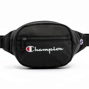 Champion Waist Pack Unisex Adult Black/White Logo One Size-0