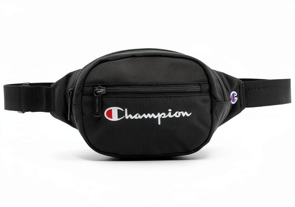 Champion Waist Pack Unisex Adult Black/White Logo One Size-0
