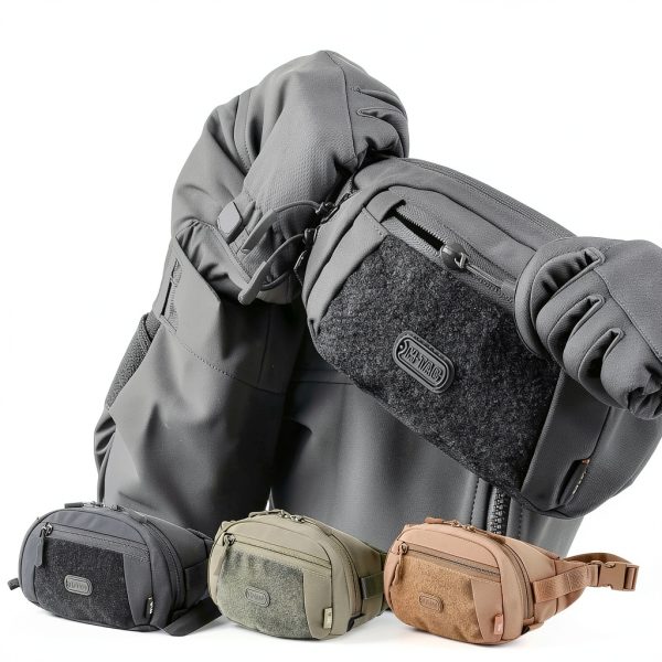M-Tac Fanny Pack Small Waist Pack Tactical Belt Bag for Men Black-6