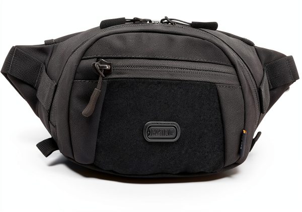 M-Tac Fanny Pack Small Waist Pack Tactical Belt Bag for Men Black-0