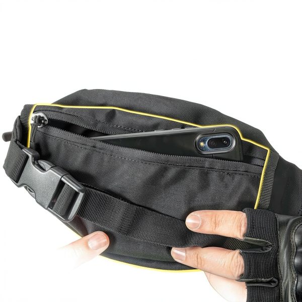 M-Tac Fanny Pack Small Waist Pack Tactical Belt Bag for Men Black-5