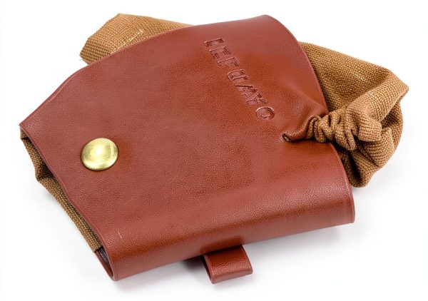 Foraging Bag TIEFUMYO Waxed Canvas Waist Pack Brown Collapsible-2