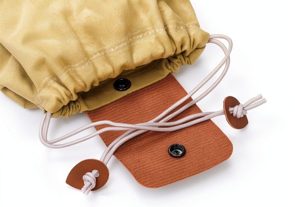 Mezchi Mushroom Foraging Bag Collapsible Waxed Canvas Waist Pack-2