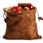 Mezchi Mushroom Foraging Bag Collapsible Waxed Canvas Waist Pack-0