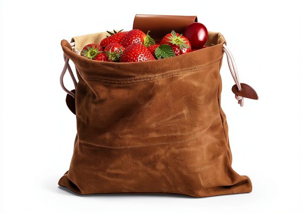 Mezchi Mushroom Foraging Bag Collapsible Waxed Canvas Waist Pack-0