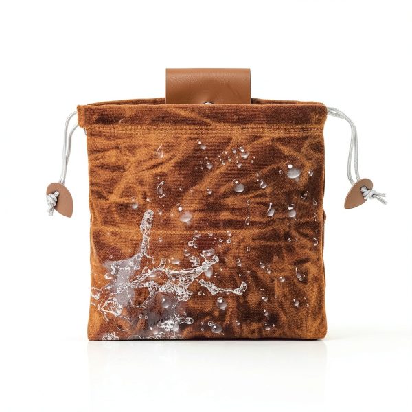 Mezchi Mushroom Foraging Bag Collapsible Waxed Canvas Waist Pack-3