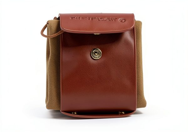 Foraging Bag TIEFUMYO Waxed Canvas Waist Pack Brown Collapsible-5